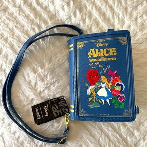 Loungefly Book Alice in Wonderland Crossbody Bag NWT
